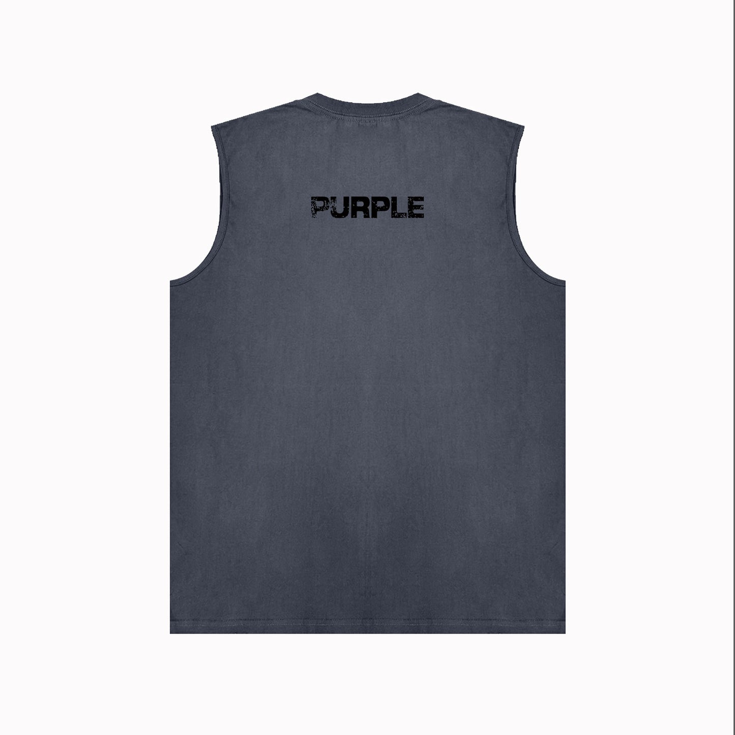 PURPLE-Purple Sleeveless T-Shirt  BPUR099#