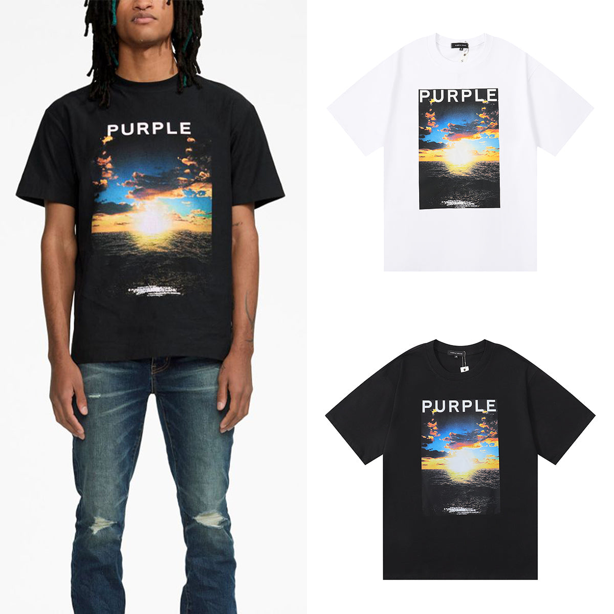 パープル 2024 新Tシャツ 3007