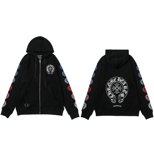 CH-Chrome Hearts Zip Up Hoodie K5011