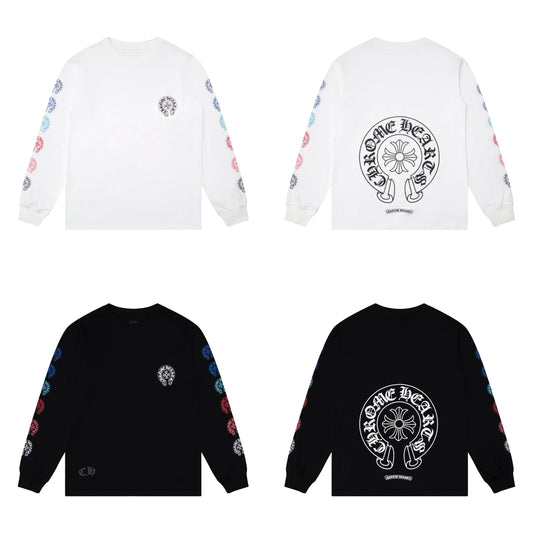 CH-Chrome Hearts Men's Long-Sleeve T-shirt Sweatshirt K8009