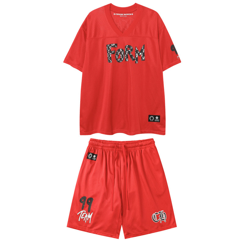 CH-Chrome Hearts New T-shirt and Shorts Suit 9996