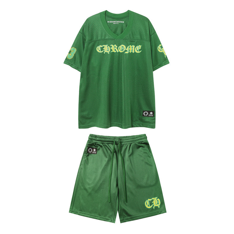 CH-Chrome Hearts New T-shirt and Shorts Suit 9996