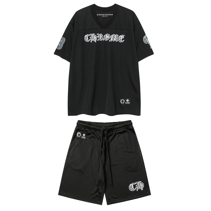 CH-Chrome Hearts New T-shirt and Shorts Suit 9996
