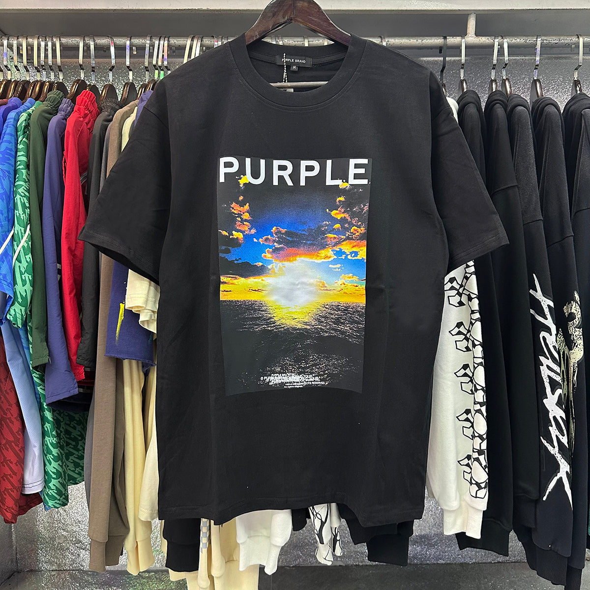 パープル 2024 新Tシャツ 3007