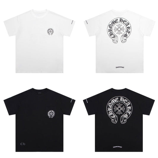 CH-Chrome Hearts Horse Shoe Logo Pocket T-Shirt K6013