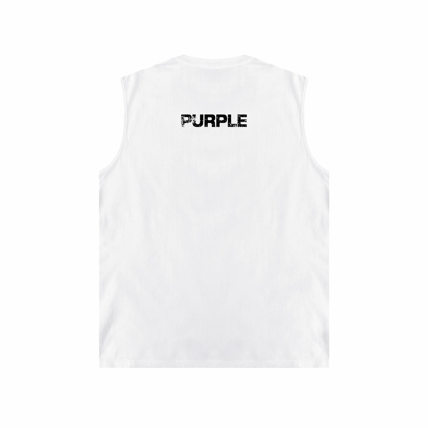PURPLE-Purple Sleeveless T-Shirt  BPUR099#