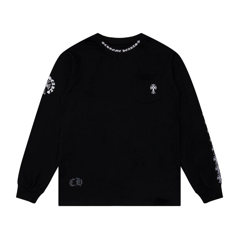 CH-Chrome Hearts Men's Long-Sleeve T-shirt Sweatshirt K9010