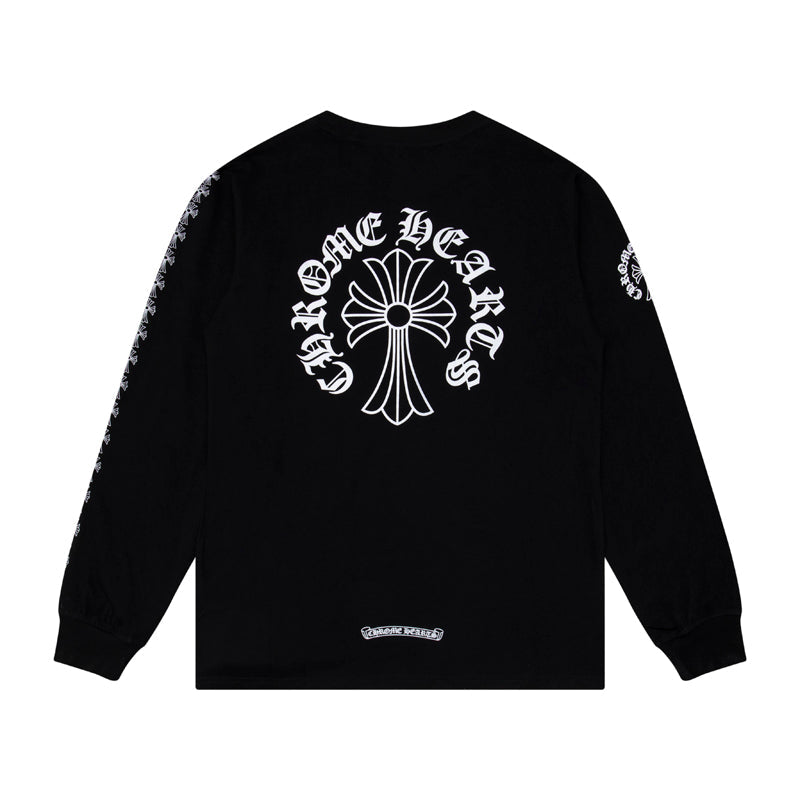 CH-Chrome Hearts Men's Long-Sleeve T-shirt Sweatshirt K9010