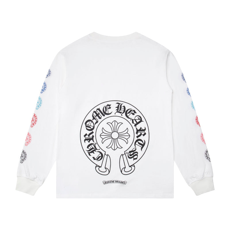 CH-Chrome Hearts Men's Long-Sleeve T-shirt Sweatshirt K8009