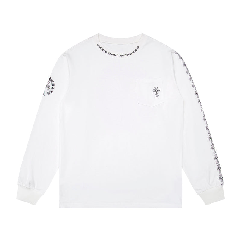 CH-Chrome Hearts Men's Long-Sleeve T-shirt Sweatshirt K9010