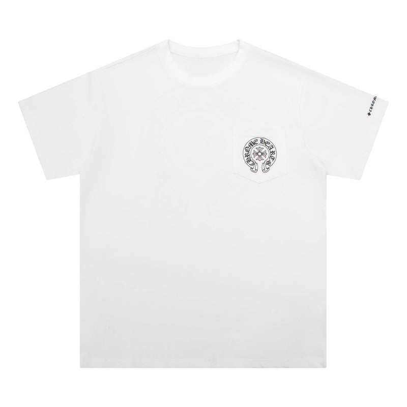 CH-Chrome Hearts Horse Shoe Logo Pocket T-Shirt K6013