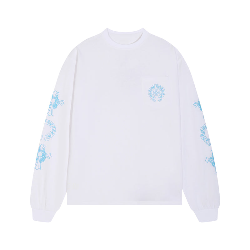 CH-Chrome Hearts Men's Long-Sleeve T-shirt Sweatshirt K8018