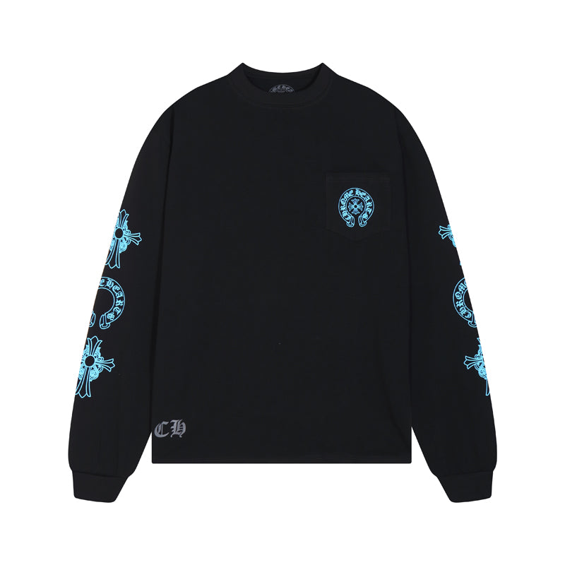 CH-Chrome Hearts Men's Long-Sleeve T-shirt Sweatshirt K8018