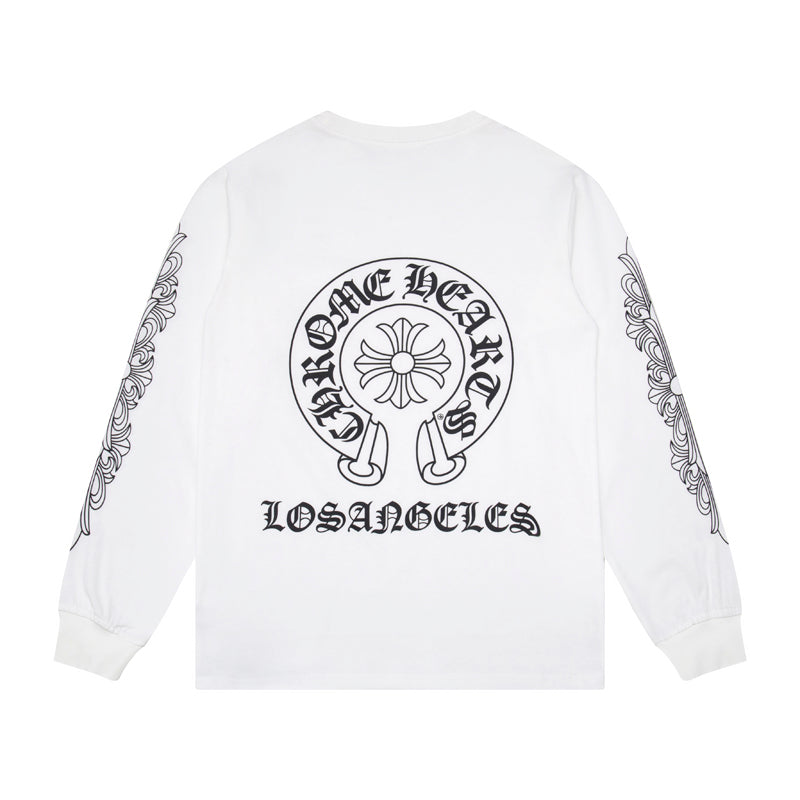 CH-Chrome Hearts Men's Long-Sleeve T-shirt Sweatshirt K8008