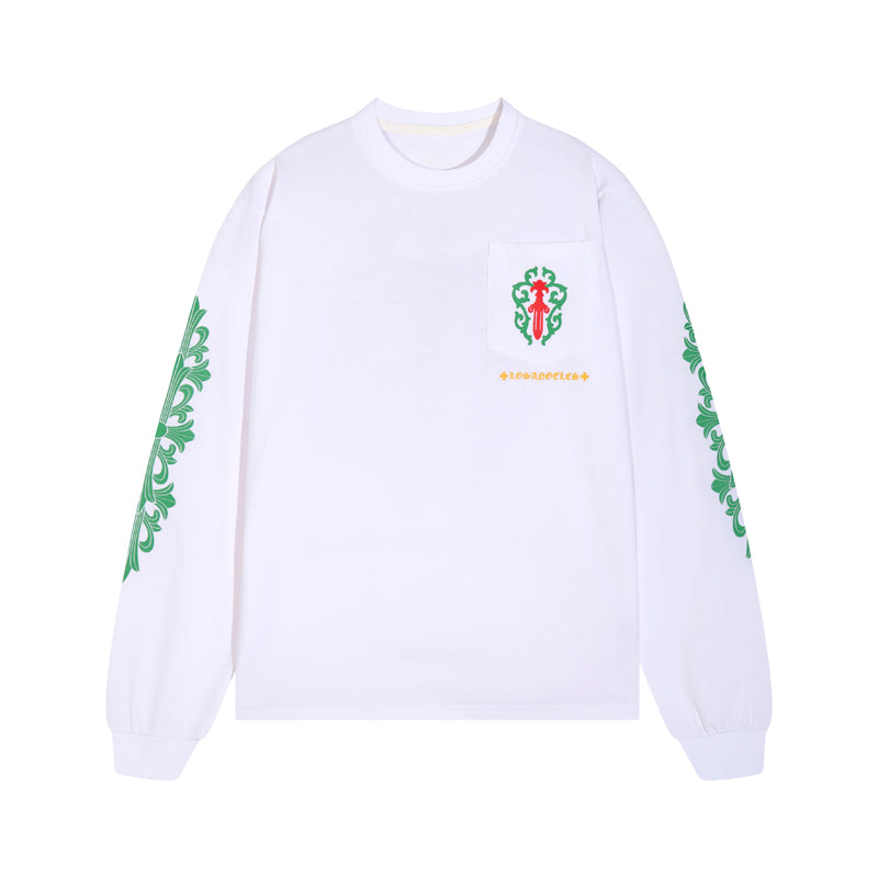 CH-Chrome Hearts Men's Long-Sleeve T-shirt Sweatshirt K8016