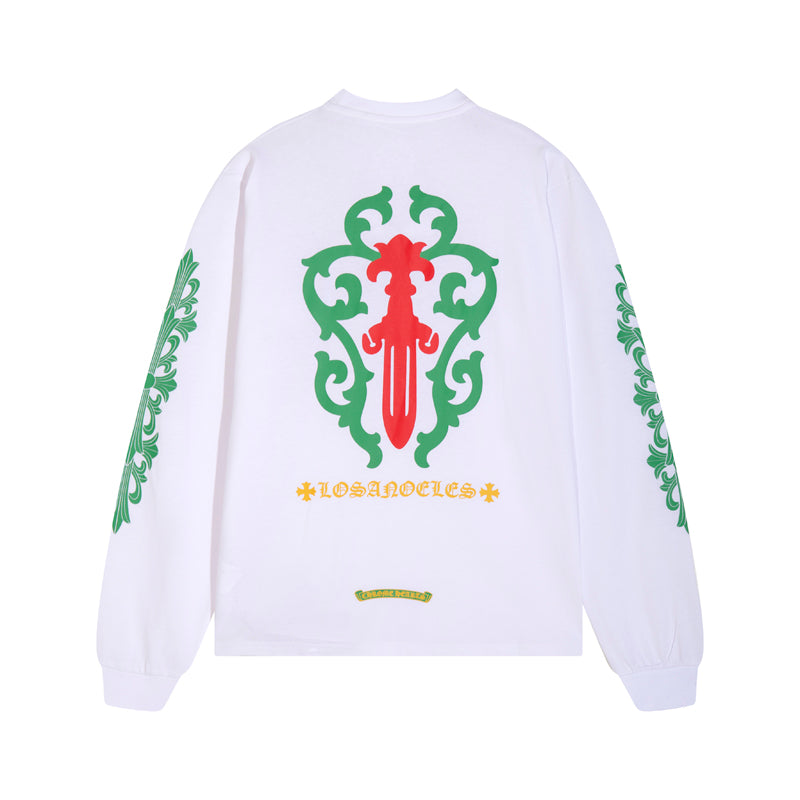 CH-Chrome Hearts Men's Long-Sleeve T-shirt Sweatshirt K8016