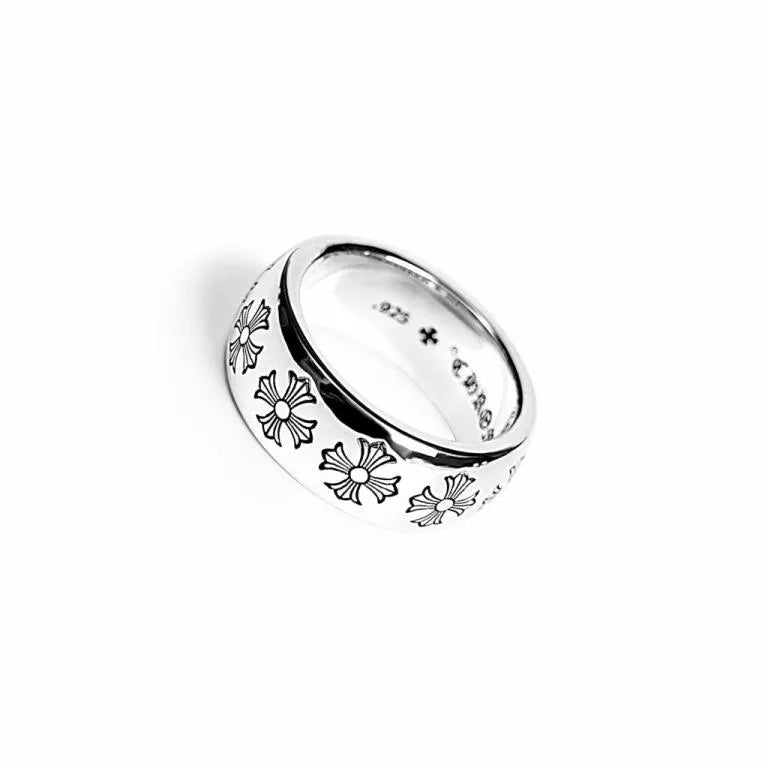 Chrome Hearts ETCHED PLUS BAND RING -2