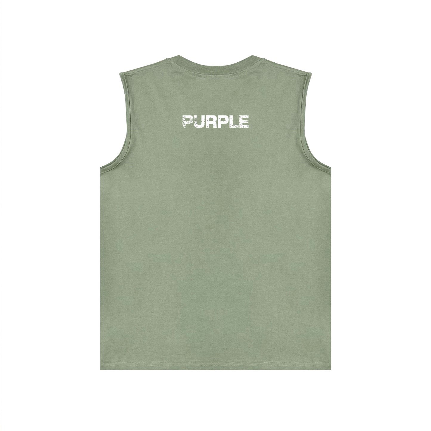PURPLE-Purple Sleeveless T-Shirt  BPUR099#