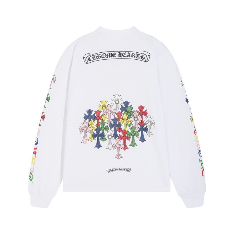 CH-Chrome Hearts Men's Long-Sleeve T-shirt Sweatshirt K8015