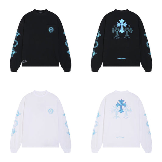 CH-Chrome Hearts Men's Long-Sleeve T-shirt Sweatshirt K8018