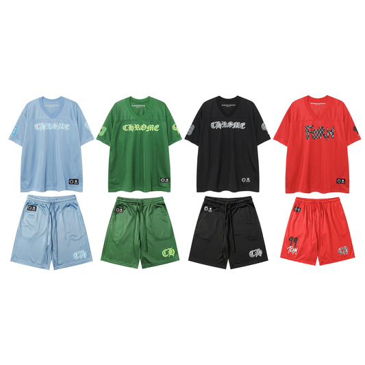 CH-Chrome Hearts New T-shirt and Shorts Suit 9996