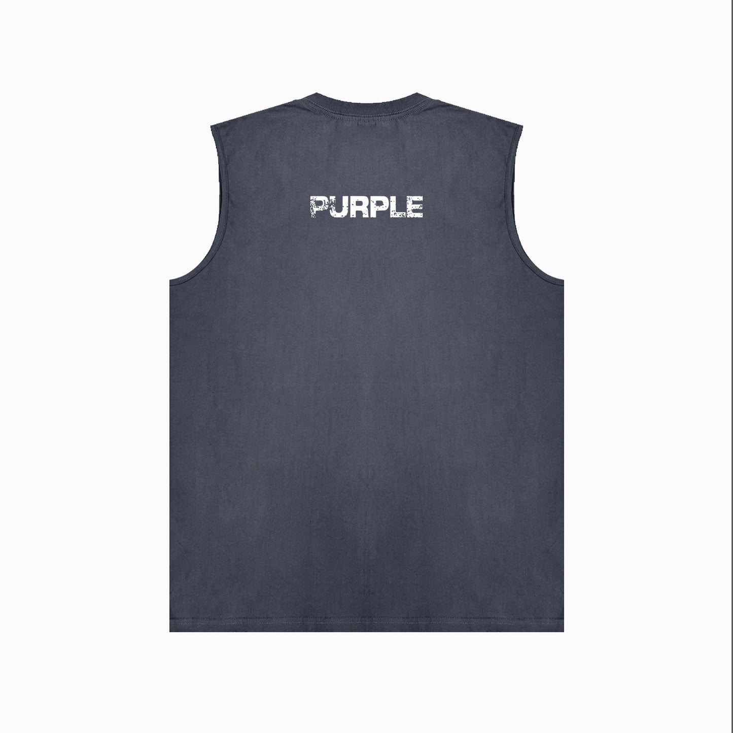 PURPLE-Purple Sleeveless T-Shirt  BPUR099#