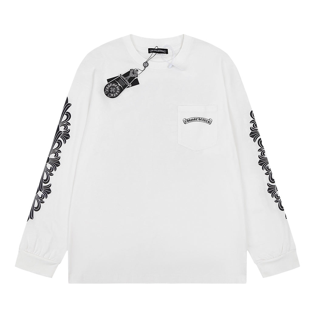 CH-Chrome Hearts Men's Long-Sleeve T-shirt Sweatshirt 8800