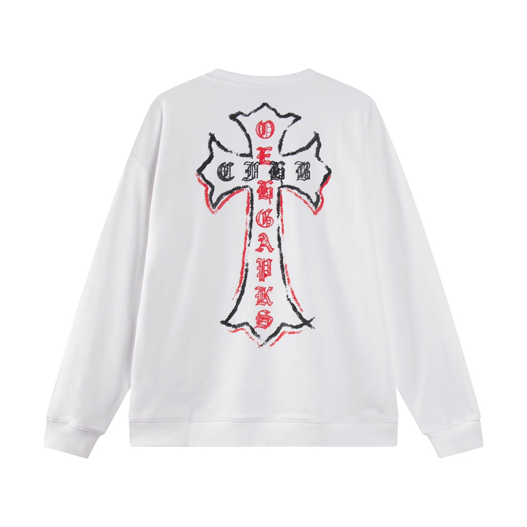 CH-Chrome Hearts Men's Long-Sleeve T-shirt Sweatshirt