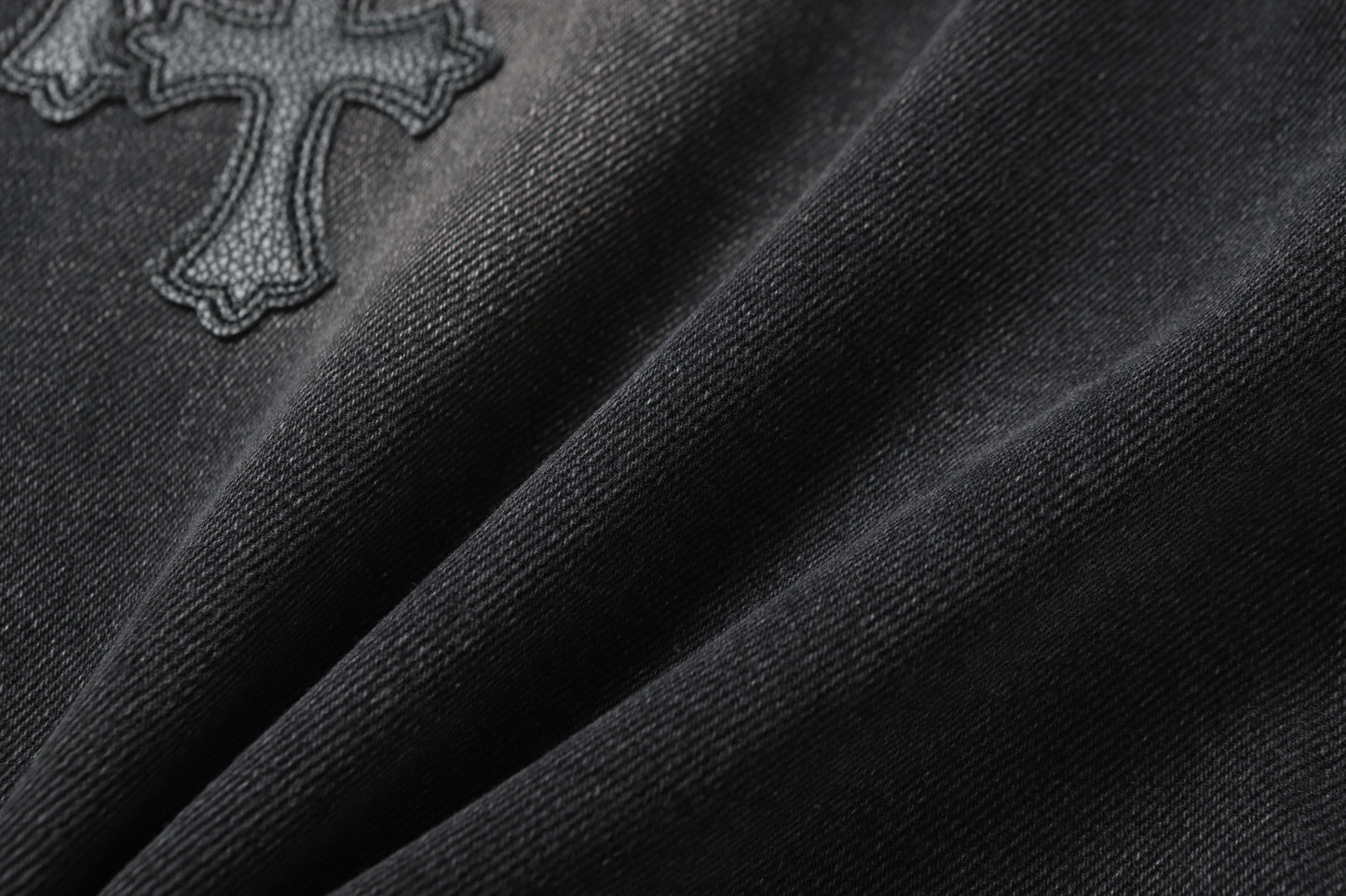 Chrome Hearts Black Cross Patch Grey Jeans