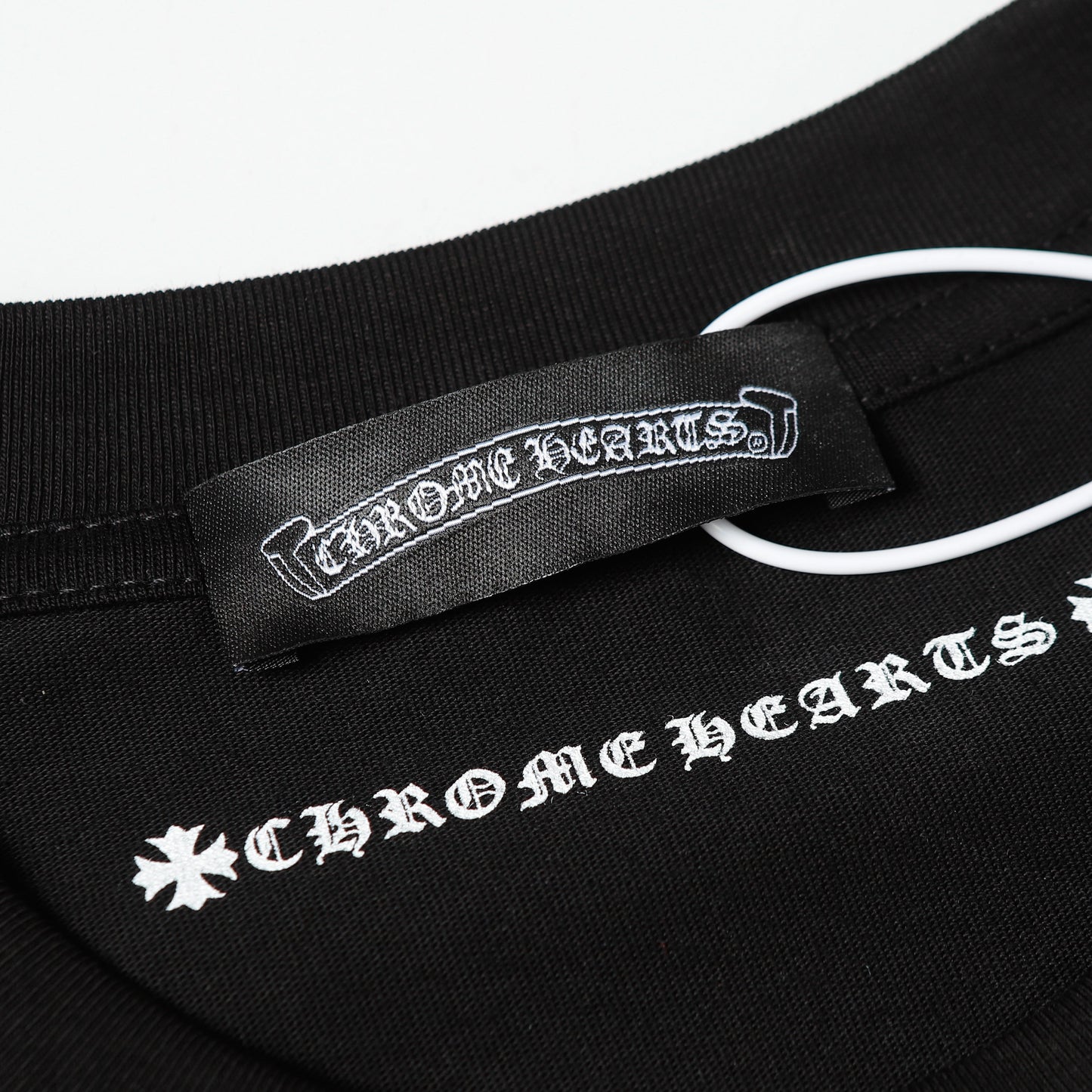 Chrome Hearts Cross & Horseshoe Print Round Neck T-Shirt 2270