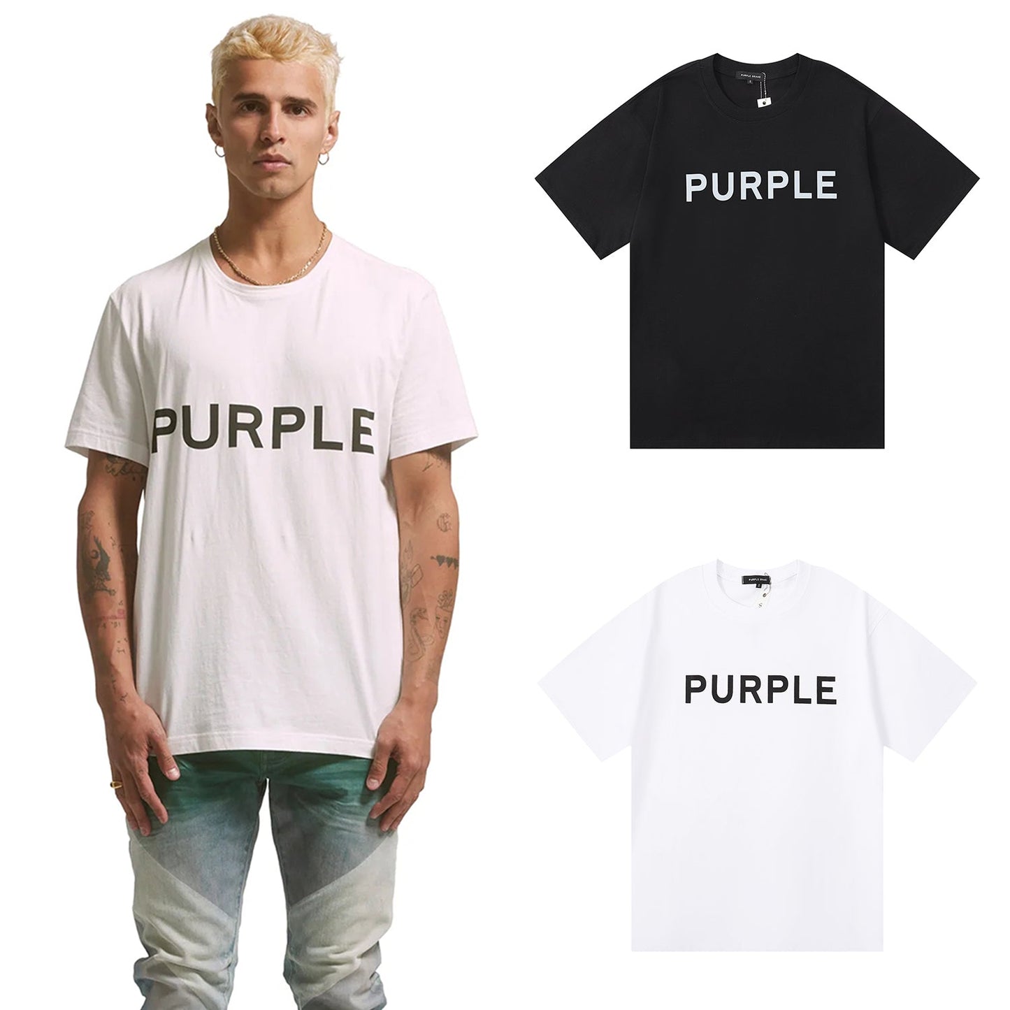 パープル 2024 新Tシャツ 3012 