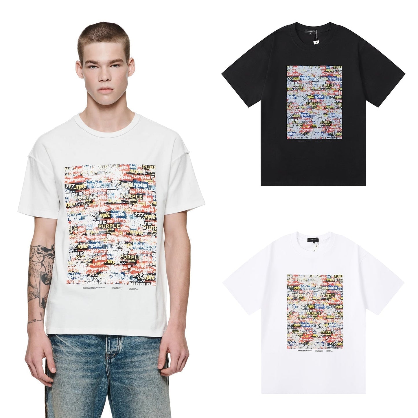 パープル 2024 新Tシャツ 3016 