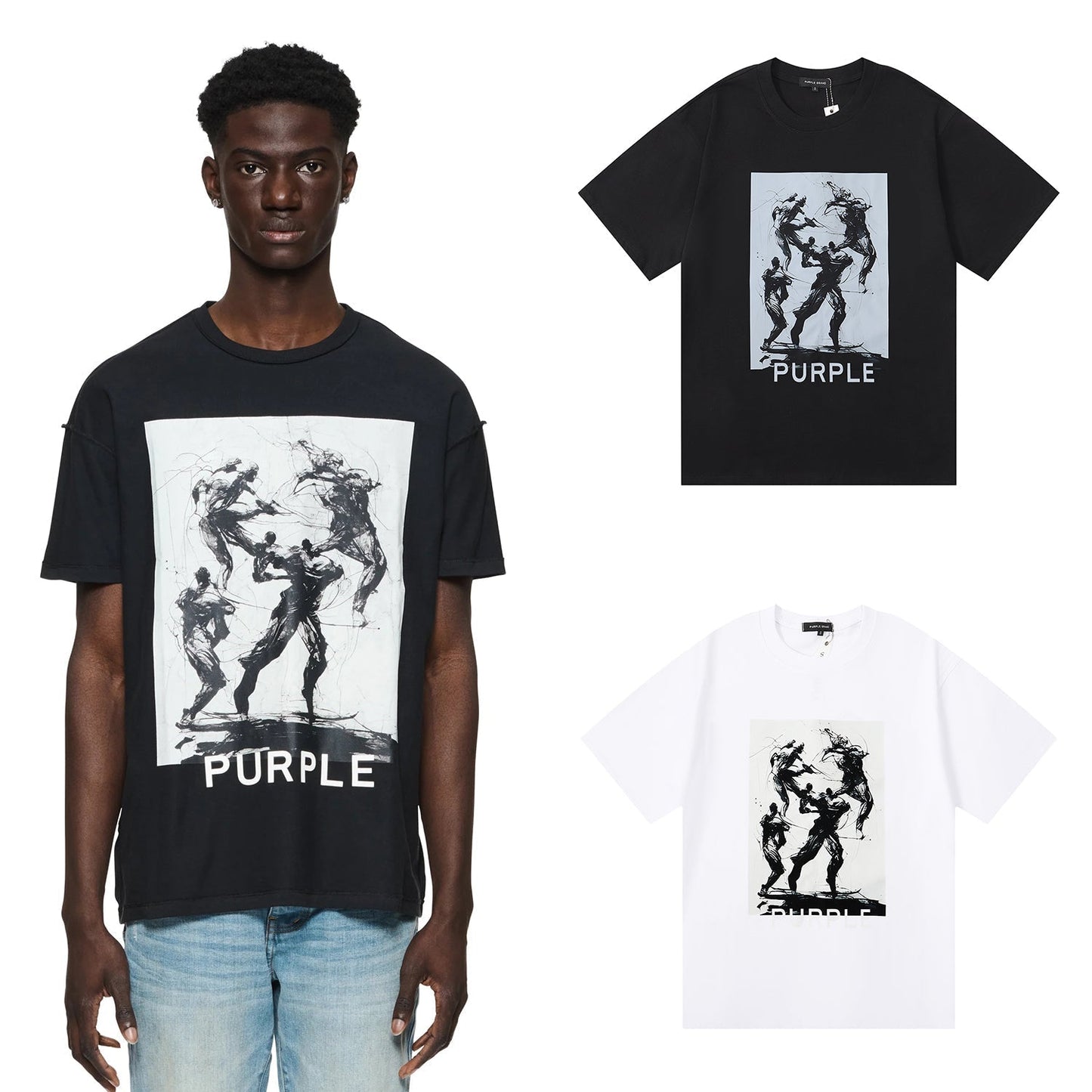 パープル 2024 新Tシャツ 3023 