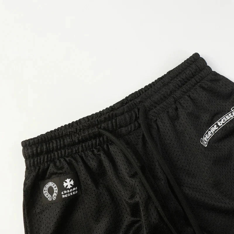 Chrome Hearts Mattyboy graffiti red mesh track pants 9997