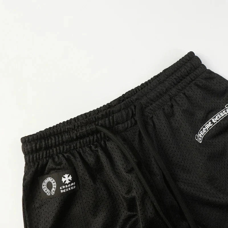 Chrome Hearts Mattyboy graffiti red mesh track pants 9997
