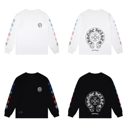 CH-Chrome Hearts Men's Long-Sleeve T-shirt Sweatshirt K8009