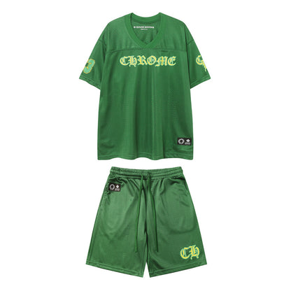 CH-Chrome Hearts New T-shirt and Shorts Suit 9996