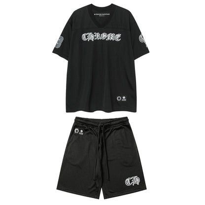 CH-Chrome Hearts New T-shirt and Shorts Suit 9996