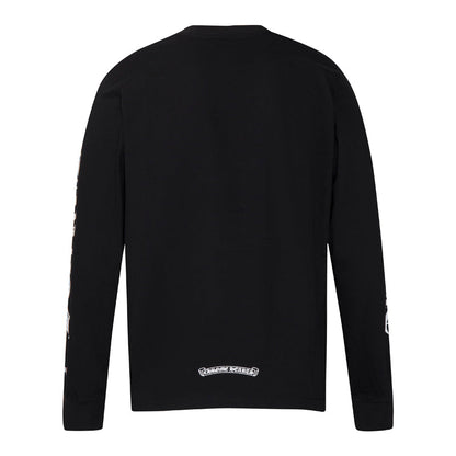 Chrome Hearts Letter Neck Floral Long Sleeve T-Shirt 9011