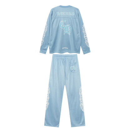 Chrome Hearts Mattyboy graffiti red mesh track pants 9997