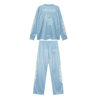 Chrome Hearts Mattyboy graffiti red mesh track pants 9997