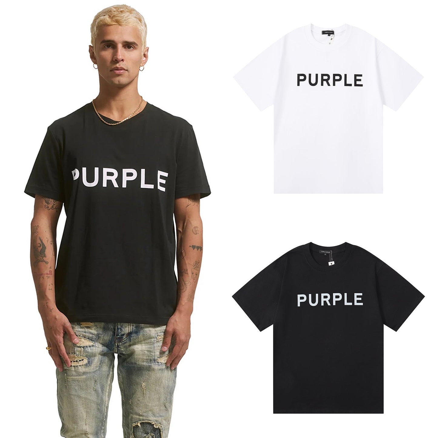 パープル 2024 新Tシャツ 3012 