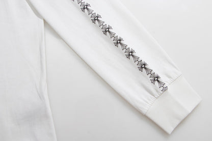 Chrome Hearts Neck Logo Cross Sleeve L/S T-shirt 9010