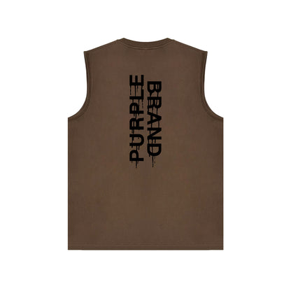 PURPLE-Purple  Sleeveless T-Shirt  BPUR110#