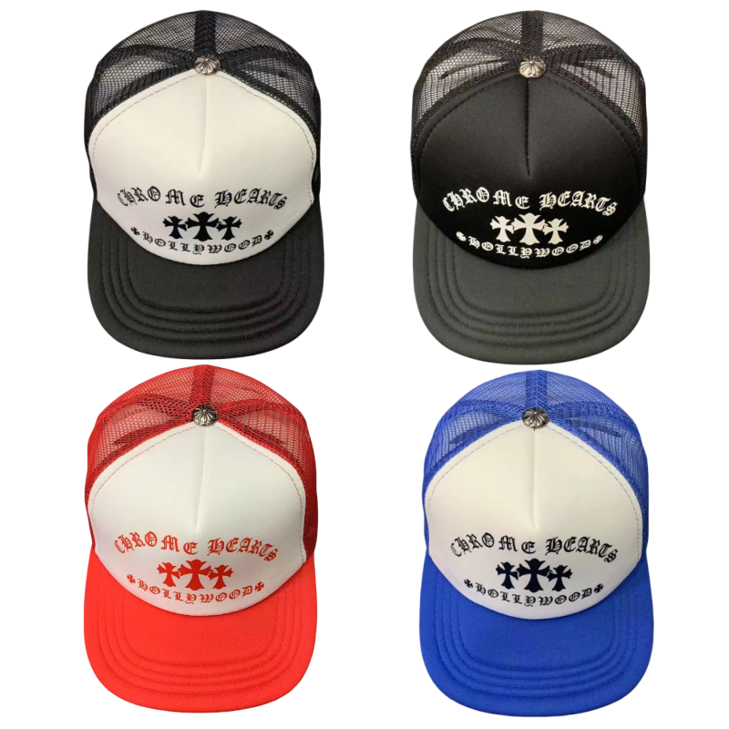 Chrome Hearts Hollywood Cross "King Taco" Trucker Cap