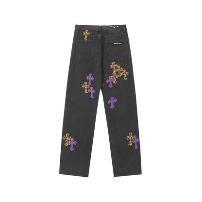 Chrome Hearts Cross Patch Denim Jeans 9981