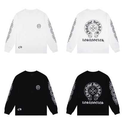 CH-Chrome Hearts Men's Long-Sleeve T-shirt Sweatshirt K8008