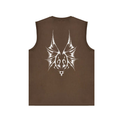 PURPLE-Purple Sleeveless T-Shirt  BPUR116#