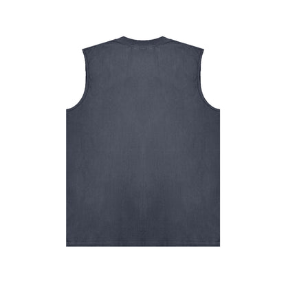 PURPLE-Purple Sleeveless T-Shirt  BPUR105#