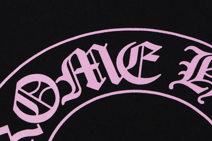 Chrome Hearts  Purple Horseshoe Logo Hoodie 7026
